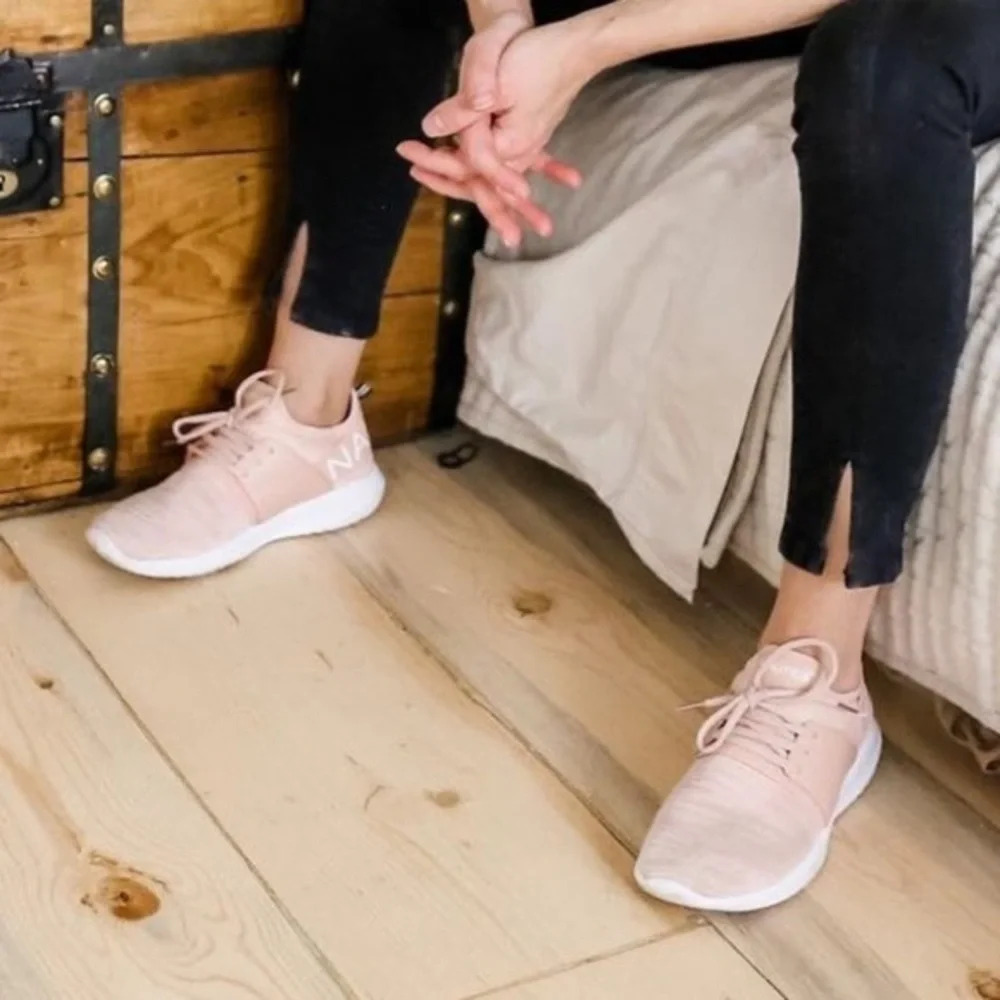 Pink Nautical tennis shoes
